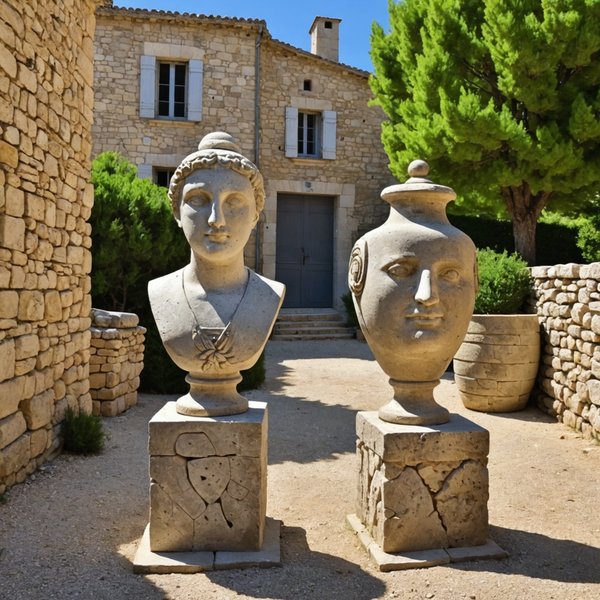 Quels hébergements en Provence offrent des ateliers de sculpture sur pierre et des visites de carrières?